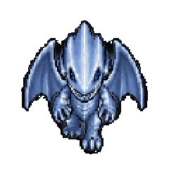 Blue-Eyes White Dragon animated pixel sprite