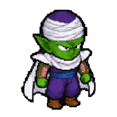 Piccolo animated pixel sprite