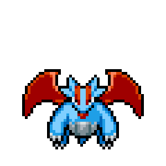 Salamence animated pixel sprite