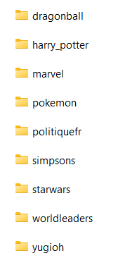 FightVid universe library folders